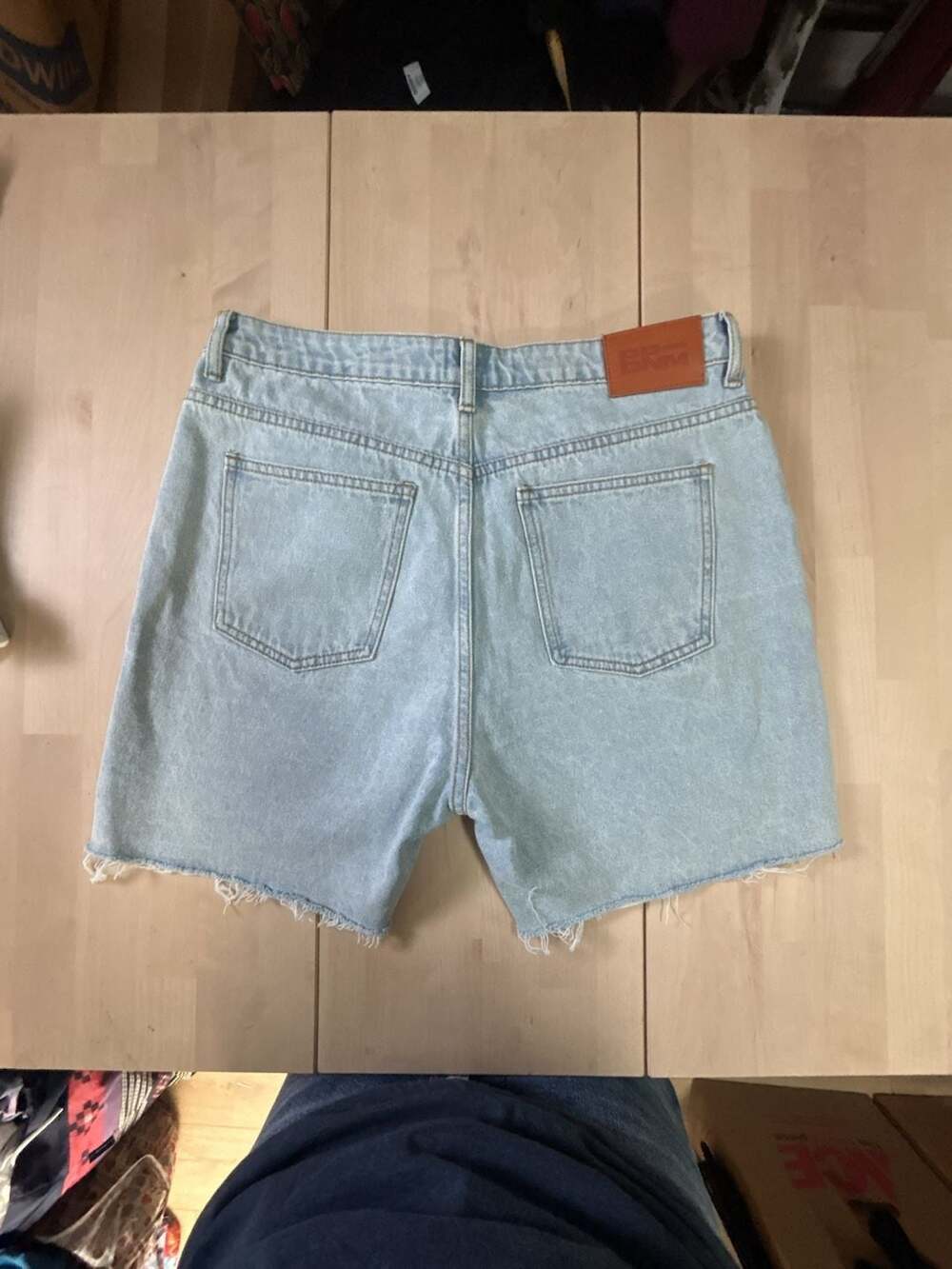 Princess Polly Maggie Denim Shorts, distressed